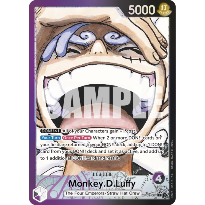 Carta Monkey D Luffy OP09-061